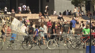 City life of Melbourne Federation Square