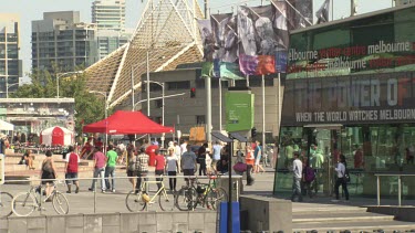 City life of Melbourne Federation Square