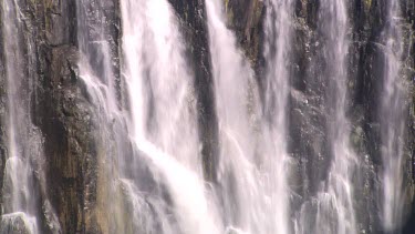 MCU waterfall Africa south Africa  curtain of water over rocks spray moisture fresh