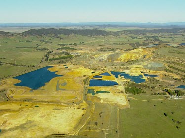 Open cast mining. Mine. Open Cut Biomass Gas Woodlawn near Tarago, NSW