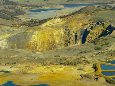 Open cast mining. Mine. Open Cut Biomass Gas Woodlawn near Tarago, NSW