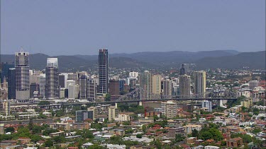 Brisbane, Queensland. Storey bridge. Brisbane River.