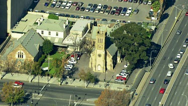 Adelaide church and spire