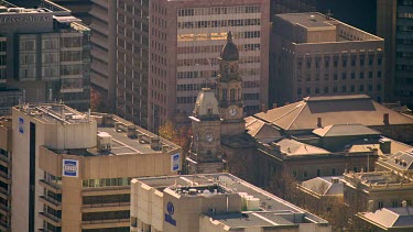 Adelaide church and spire CBD central business district