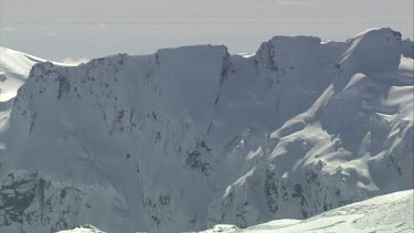 Aerial of Mount Everest: Group of Climbers