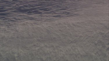 Aerial of Mount Everest: Snow blowing on surface
