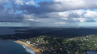 Aerial - Beach and Sydney Suburb