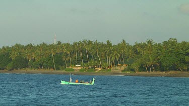 Indonesian fishing boat in Bali, Indonesia