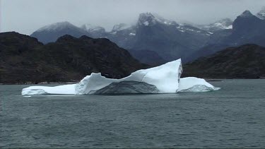 Iceberg floating in the Denmark Strait, Greenland