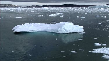 Iceberg floating in Napassorsuaq Fjord, Greenland
