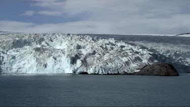 Front of a glacier in Napassorsuaq Fjord, Greenland