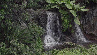 Water Falls with Rocks, Buenavista del Norte, Tenerife Island, Canary Islands, Slow motion
