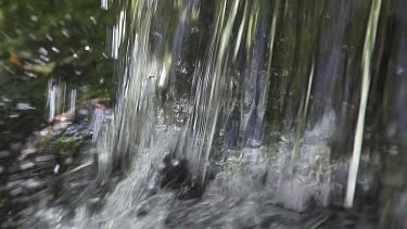 Waterfall near Ribeauville, Alsace in the East of France, Slow Motion