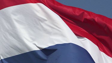 Netherlands Flag Waving in the Wind, Slow Motion
