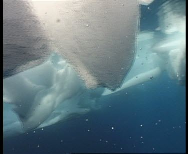 Underwater iceberg