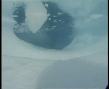 Underwater iceberg