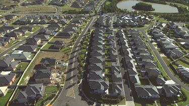 New Housing estate, suburbs. City's fringe. "MacMansions".