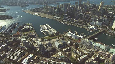 Darling Harbour, Sydney City and Harbour. King Street Wharf.