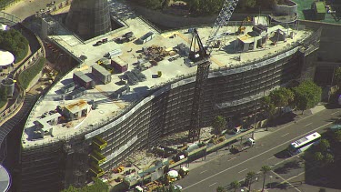 Star City Casino. Construction work with scaffolding.