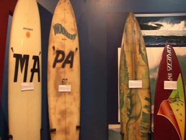 Surf Boards in Shop.