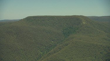Barrington Tops mountains. Rolling green hills and mountains.