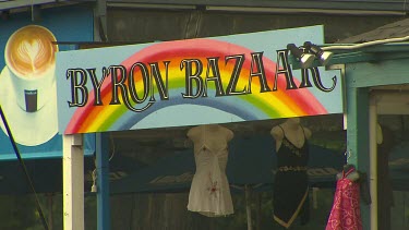 Byron Bazaar, shop sign Byron Bay.