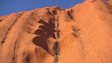 Water erosion rock Uluru