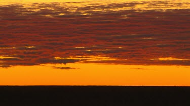 sunset desert sky with clouds