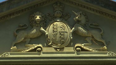 Supreme Court of Western Australia royal coat of arms of Great Britain, United Kingdom, a golden lion and a silver unicorn