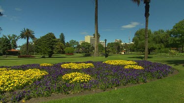 Formal landscaped gardens of Queen's Gardens, Perth