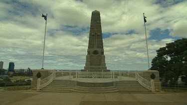 Perth Memorial to fallen soldiers of World War One, Erected by grateful citizens in remembrance of men of this state who at the call of duty gave their lives for freedom and humanity in The Great War...