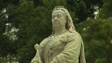Close Up statue of Queen Victoria, Perth, Western Australia.