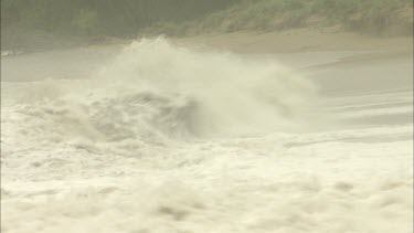 Stormy rough seas with high waves