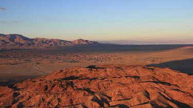 Aerial of Anza Borrego State Park Badlands, Southern Califonria