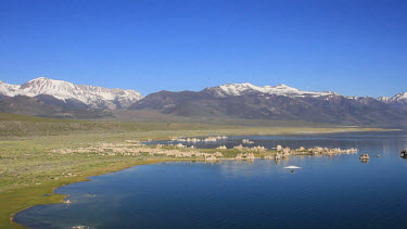 Aerial of Mono Lake, Southern California