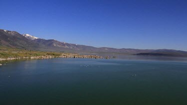 Aerial of Mono Lake, Southern California