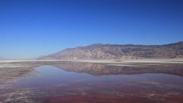 Aerial of  Owens lake, Owens  Valley, Southern California