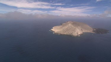 Aerial of San Benedicto Island, Reveillagigedo Islands, Mexico