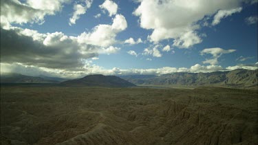 Rain over mountains and clouds. Time lapse, timelapse.