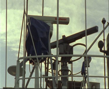 Ship communication device radio and radar.