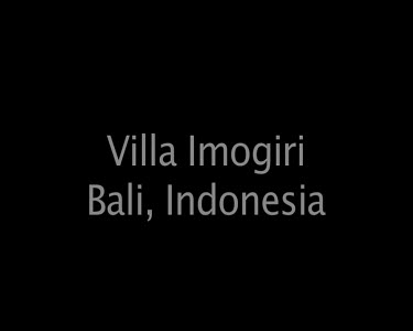 Villa Imogiri Bali, Indonesia