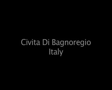 Civita Di Bagnoregia Italy