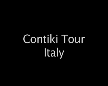 Contiki Tour Italy