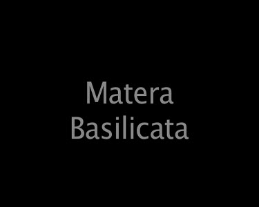 Matera Basilicata