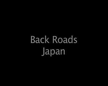 Back Roads japan