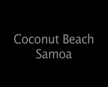 Coconut Beach Samoa
