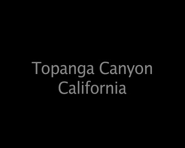 Topanga Canyon California