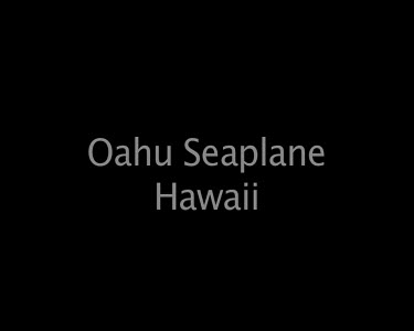 Oahu seaplane Hawaii