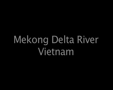Mekong Delta River Vietnam