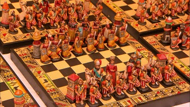 A Inca and Conquistidor themed chess set